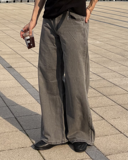 ワイドシルエットデニム IK0202