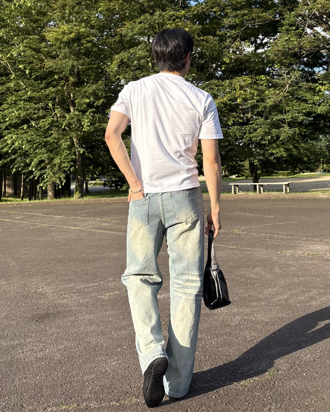 ウォッシュストレートデニム IK0210
