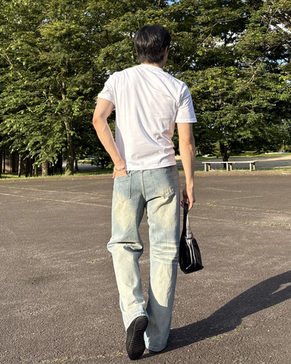 ウォッシュストレートデニム IK0210