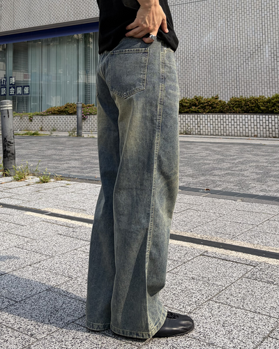ヴィンテージウォッシュストレートパンツ IK0221