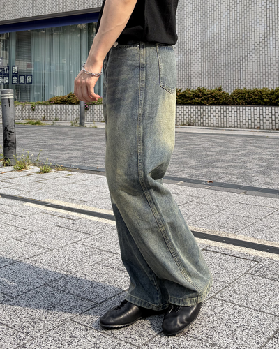 ヴィンテージウォッシュストレートパンツ IK0221