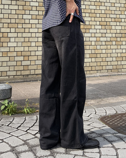 ヴィンテージウォッシュストレートパンツ IK0221