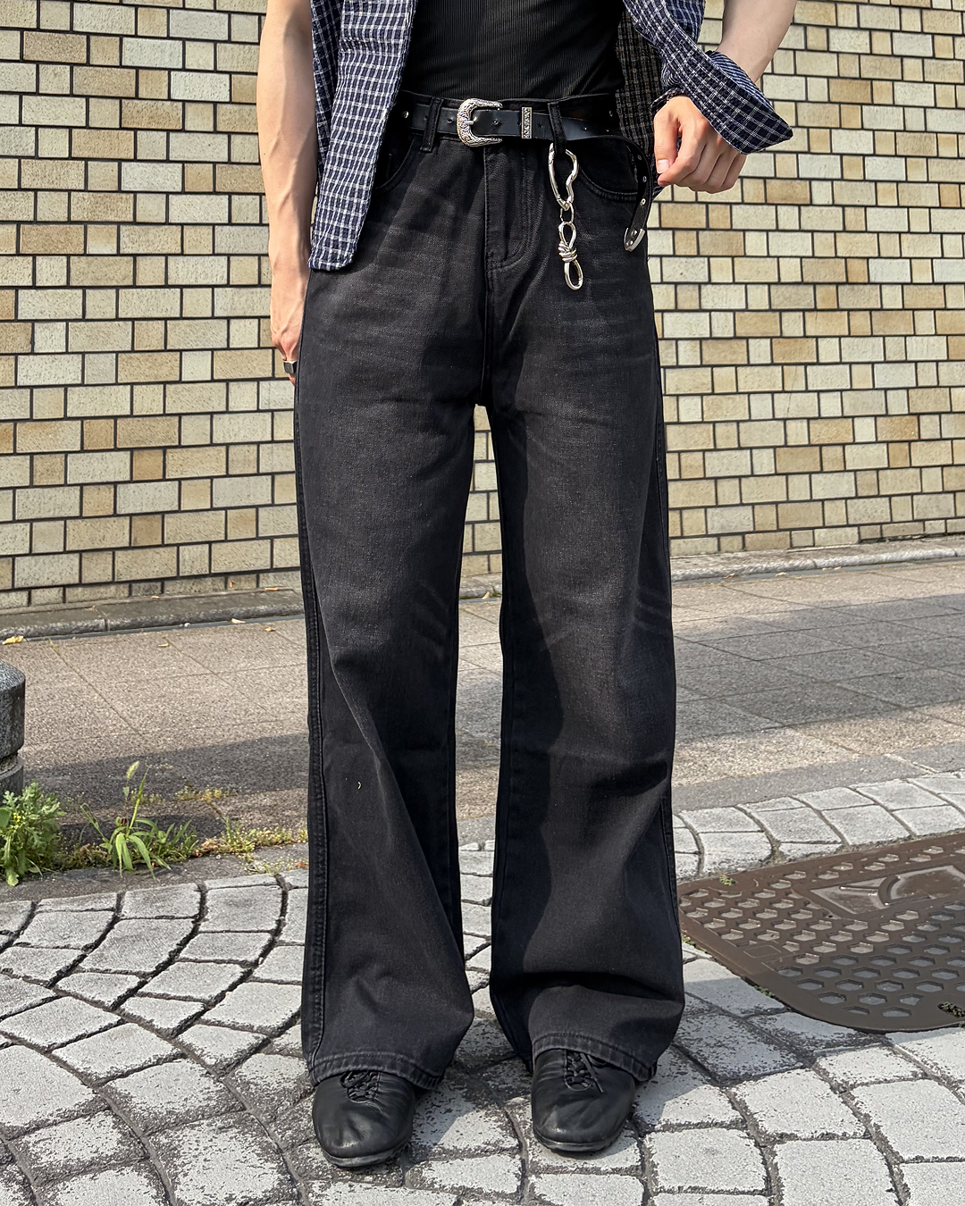 ヴィンテージウォッシュストレートパンツ IK0221