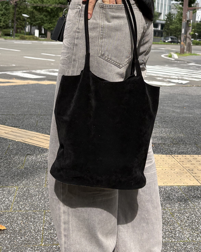 スエードライクシンプルトートバッグ IK0343