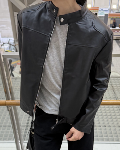 レザーライクフライトジャケット IK0395