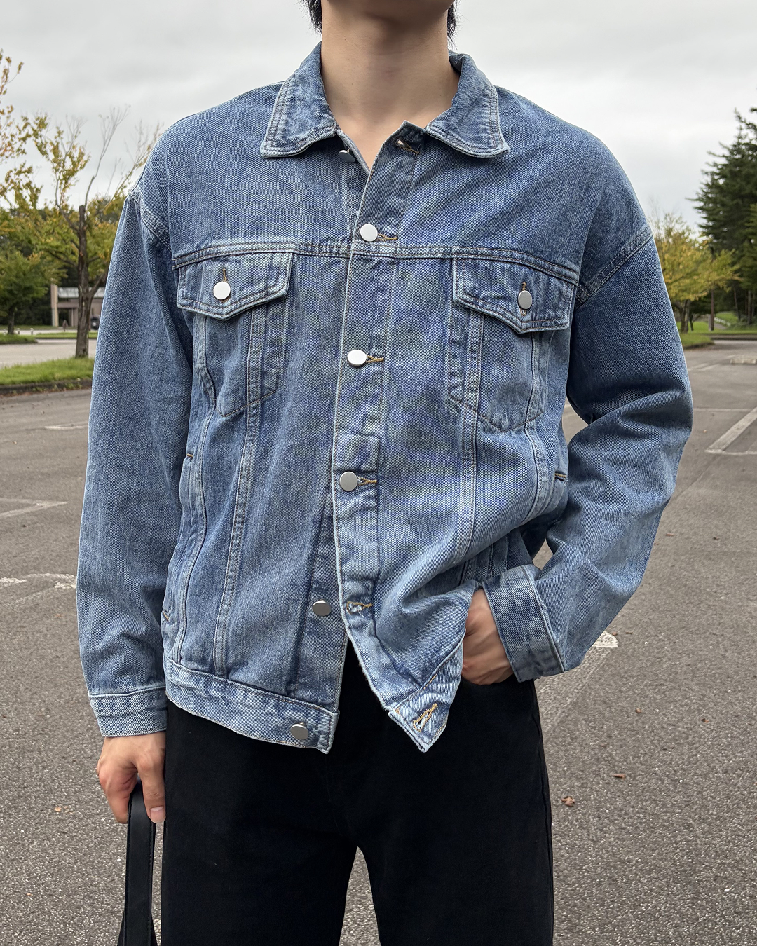 ウォッシュブルーデニムジャケット IK0402