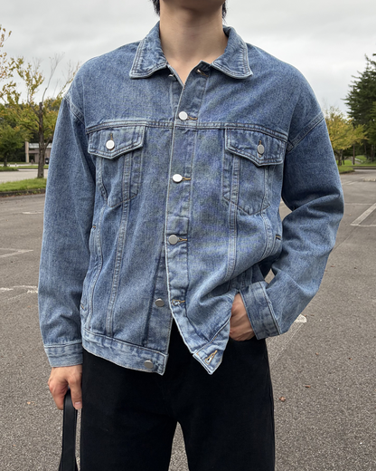 ウォッシュブルーデニムジャケット IK0402