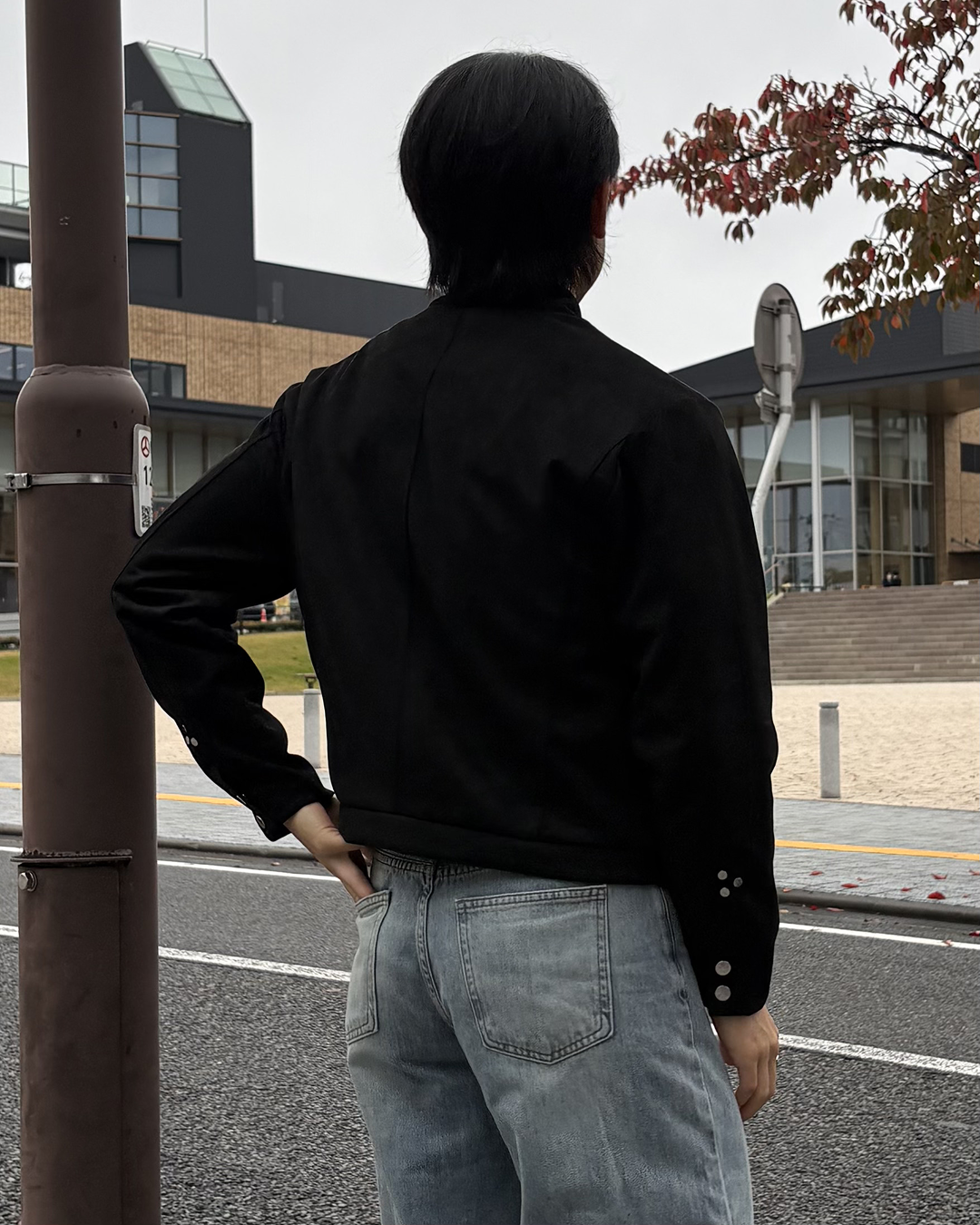 フェイクスウェードジップアップジャケット IK0567