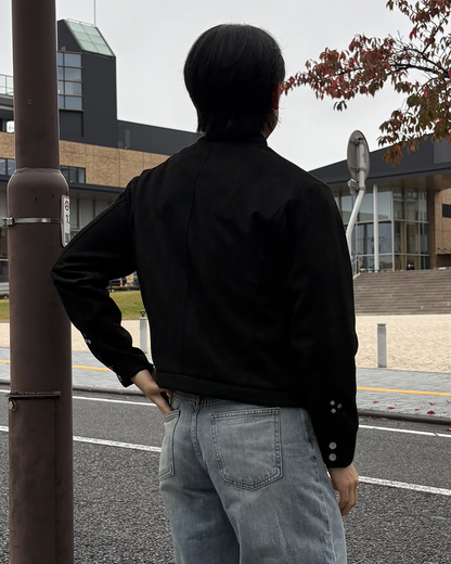 フェイクスウェードジップアップジャケット IK0567