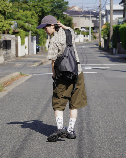 ユニセックスダブルニーペインターハーフパンツ IM0042