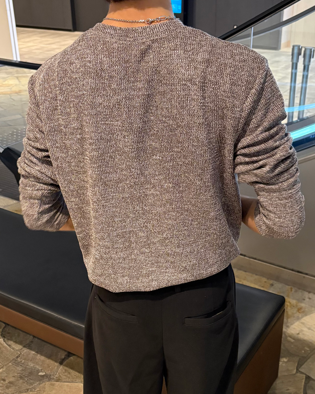 ヘンリーネックロングTシャツ WG0259