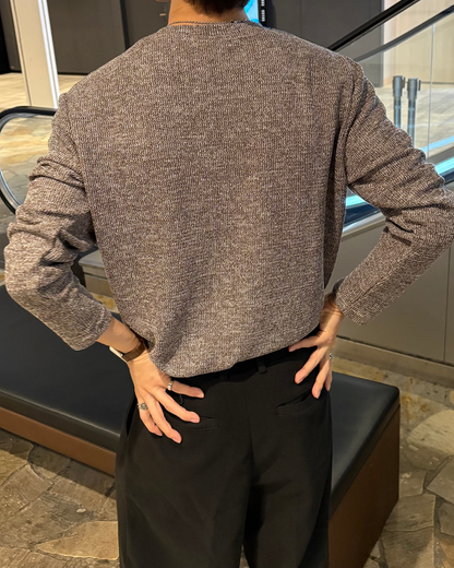 ヘンリーネックロングTシャツ WG0259