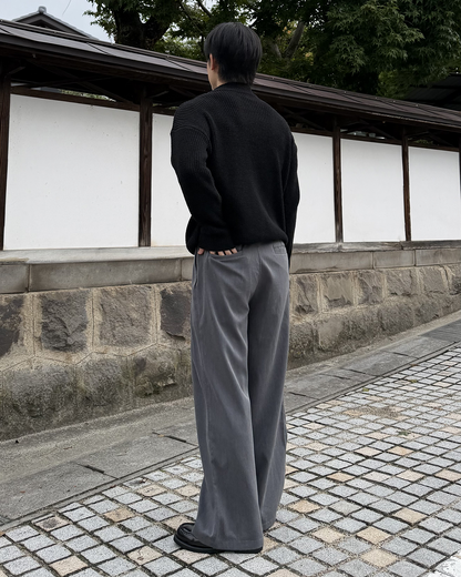 ハーフジップニット IK0284