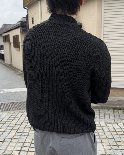 ハーフジップニット IK0284