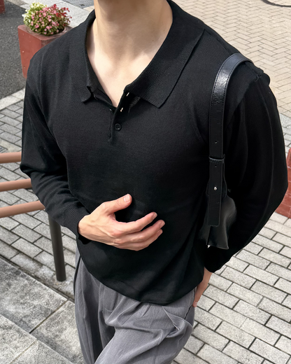 ポロニットシャツ IK0257