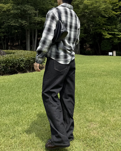 オンブレチェックシャツ IK0256