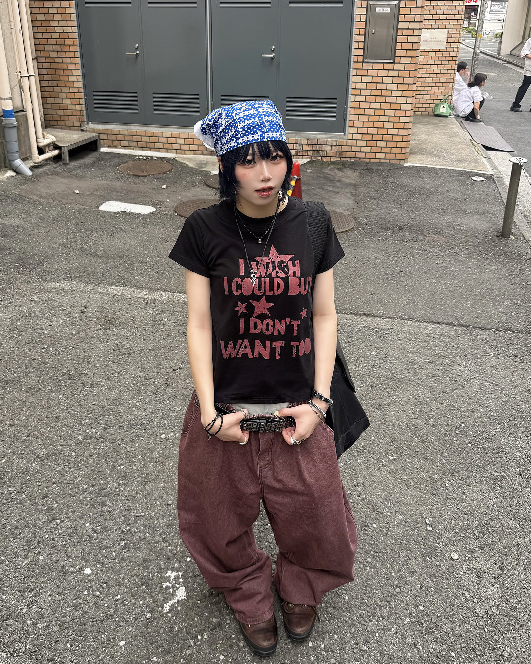 レッドウォッシュバギーパンツ KM7197