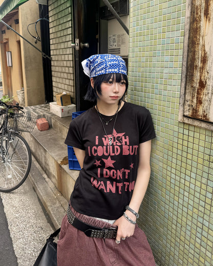 ロゴプリントスリムフィットTシャツ KM7182