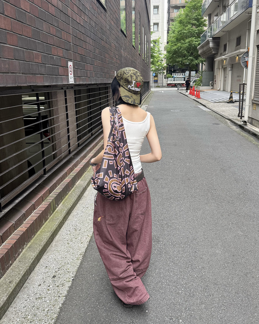 レッドウォッシュバギーパンツ KM7197