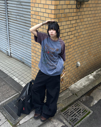 ヴィンテージラグランオーバーサイズTシャツ KM7192