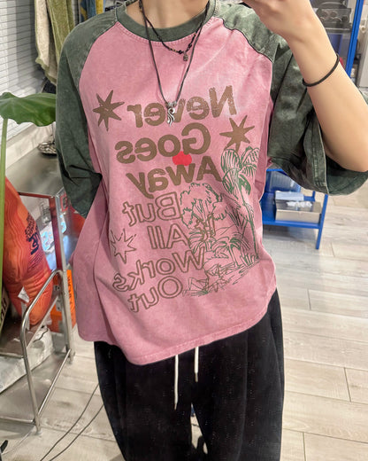 ヴィンテージラグランオーバーサイズTシャツ KM7192