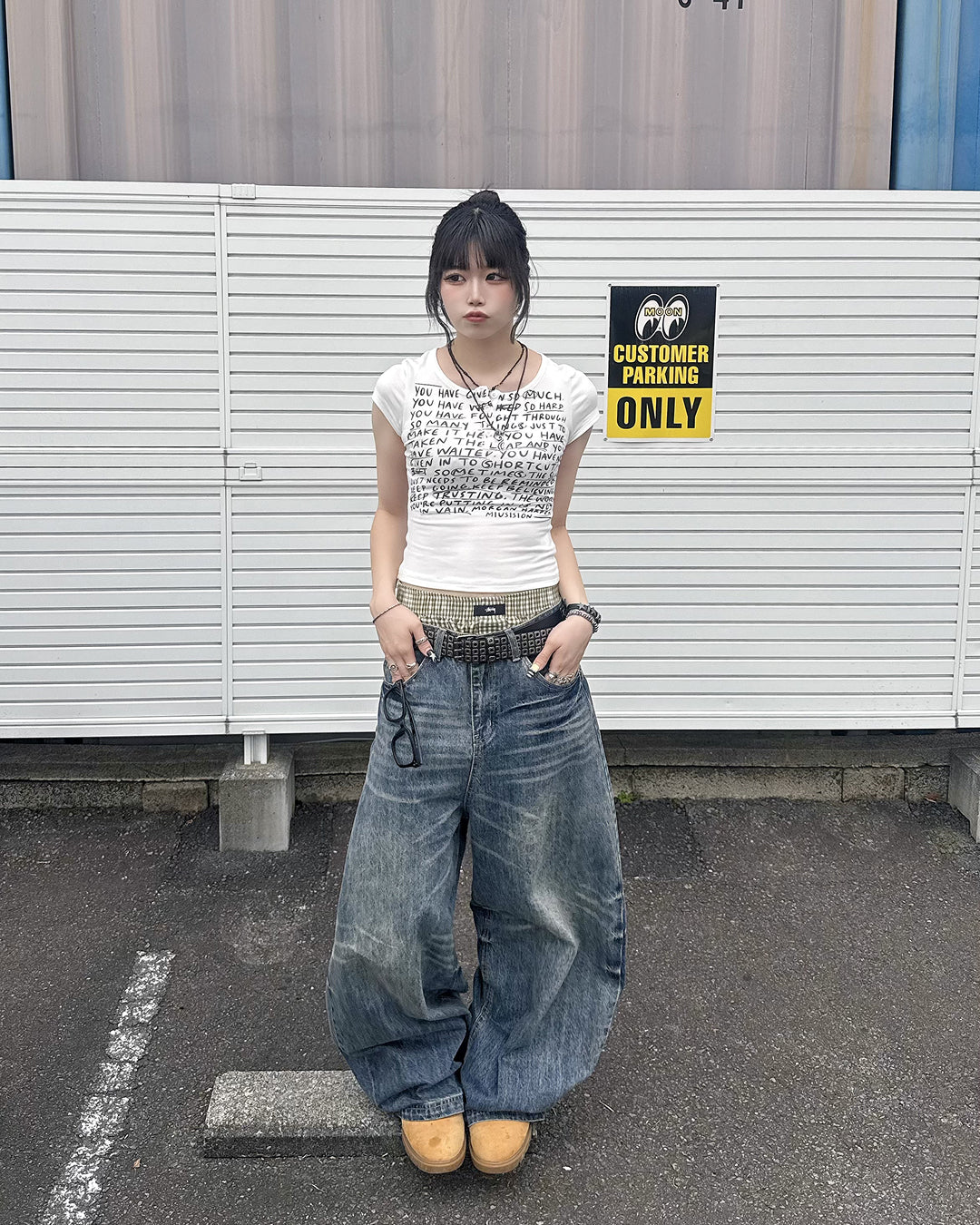 スリムフィットグラフィックTシャツ KM7215