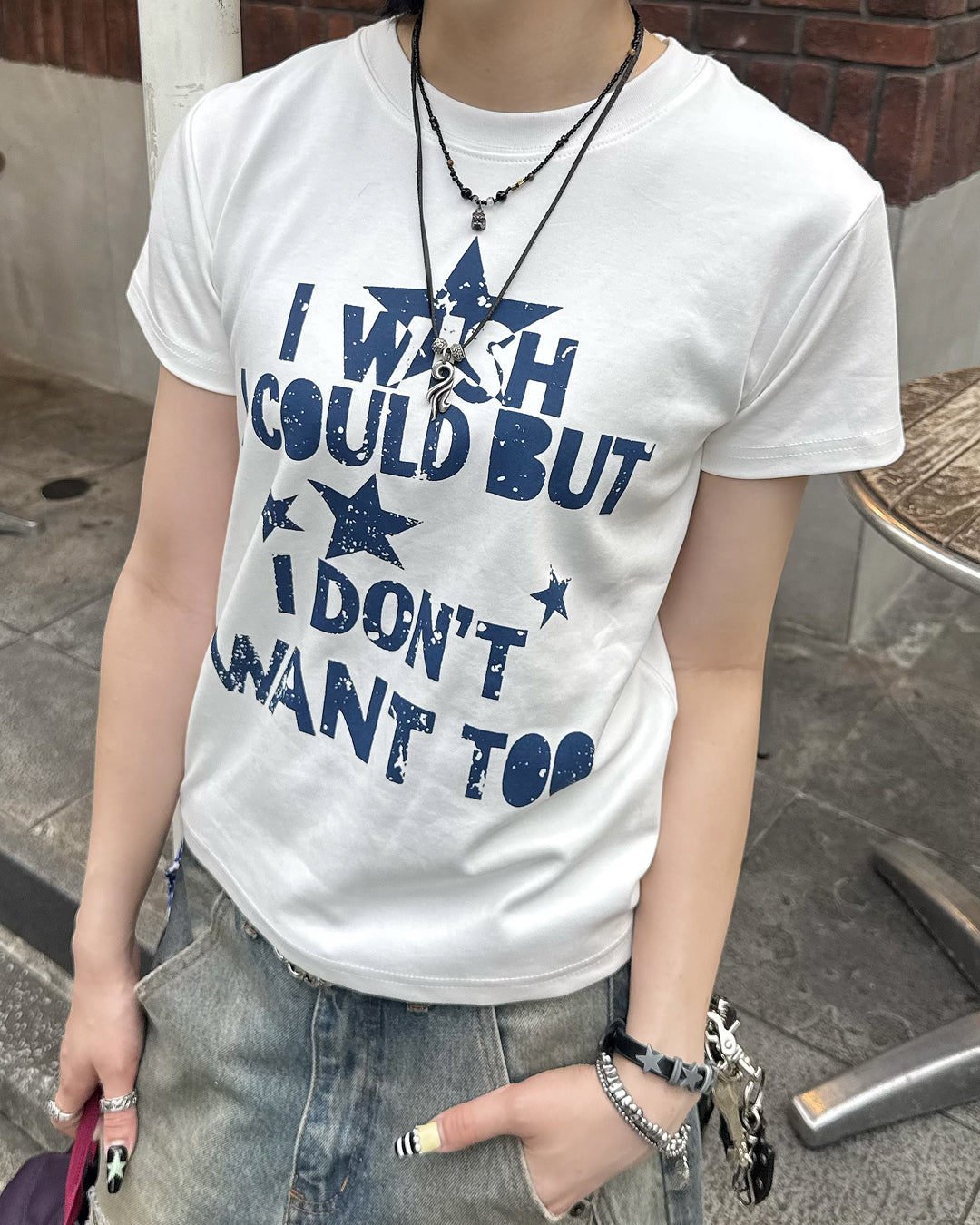 ロゴプリントスリムフィットTシャツ KM7182