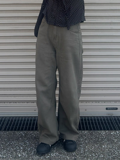 ハイウエストワイドパンツ OV0020