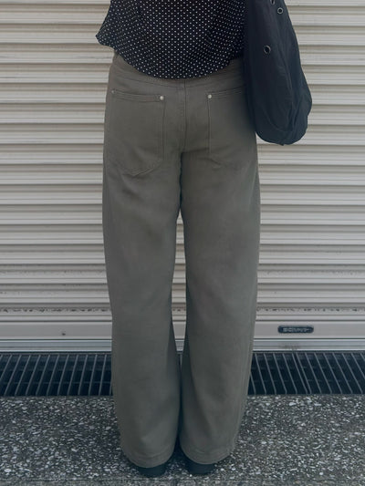 ハイウエストワイドパンツ OV0020