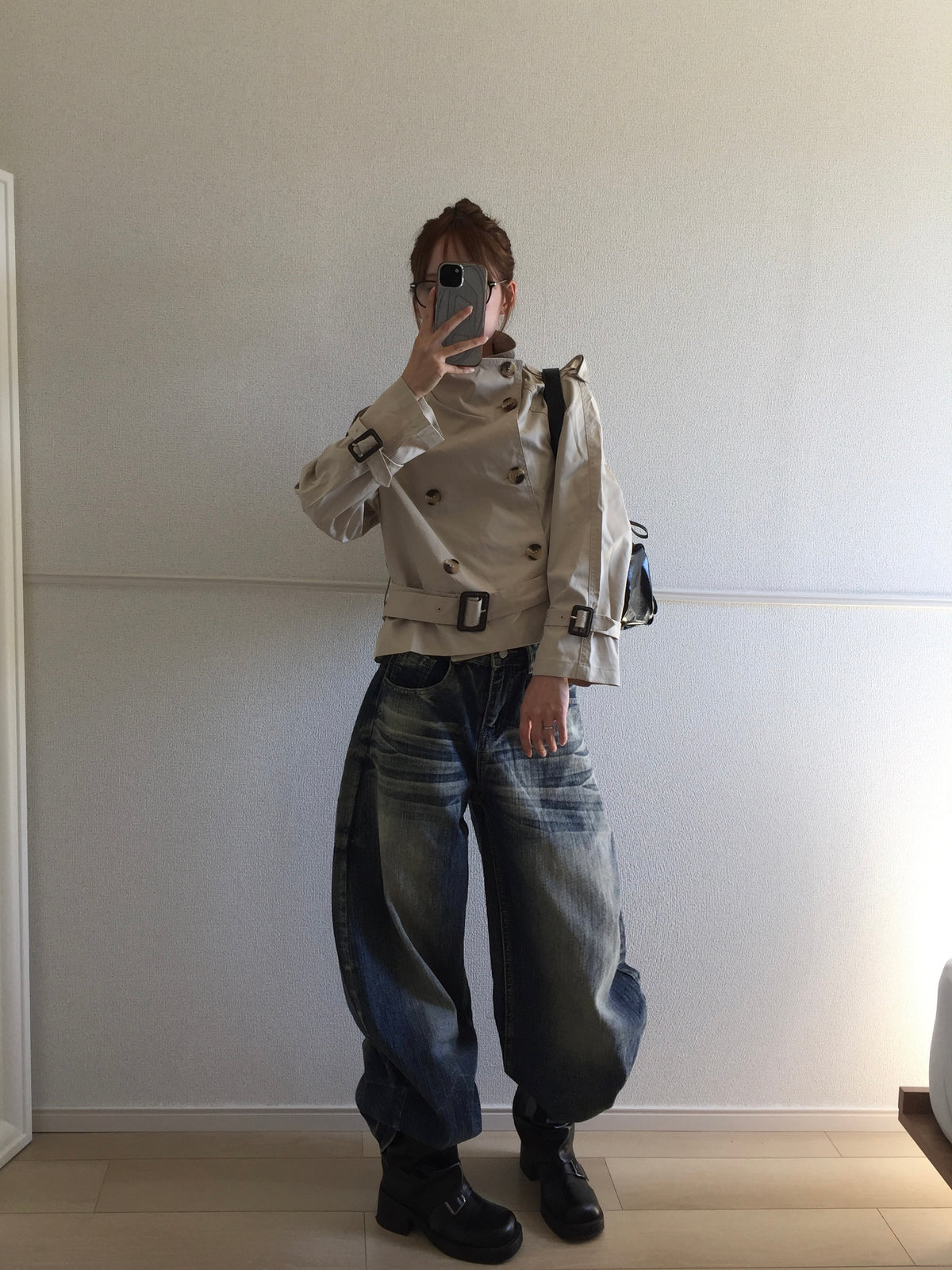 レトロウォッシュ加工デニムパンツ SO0021