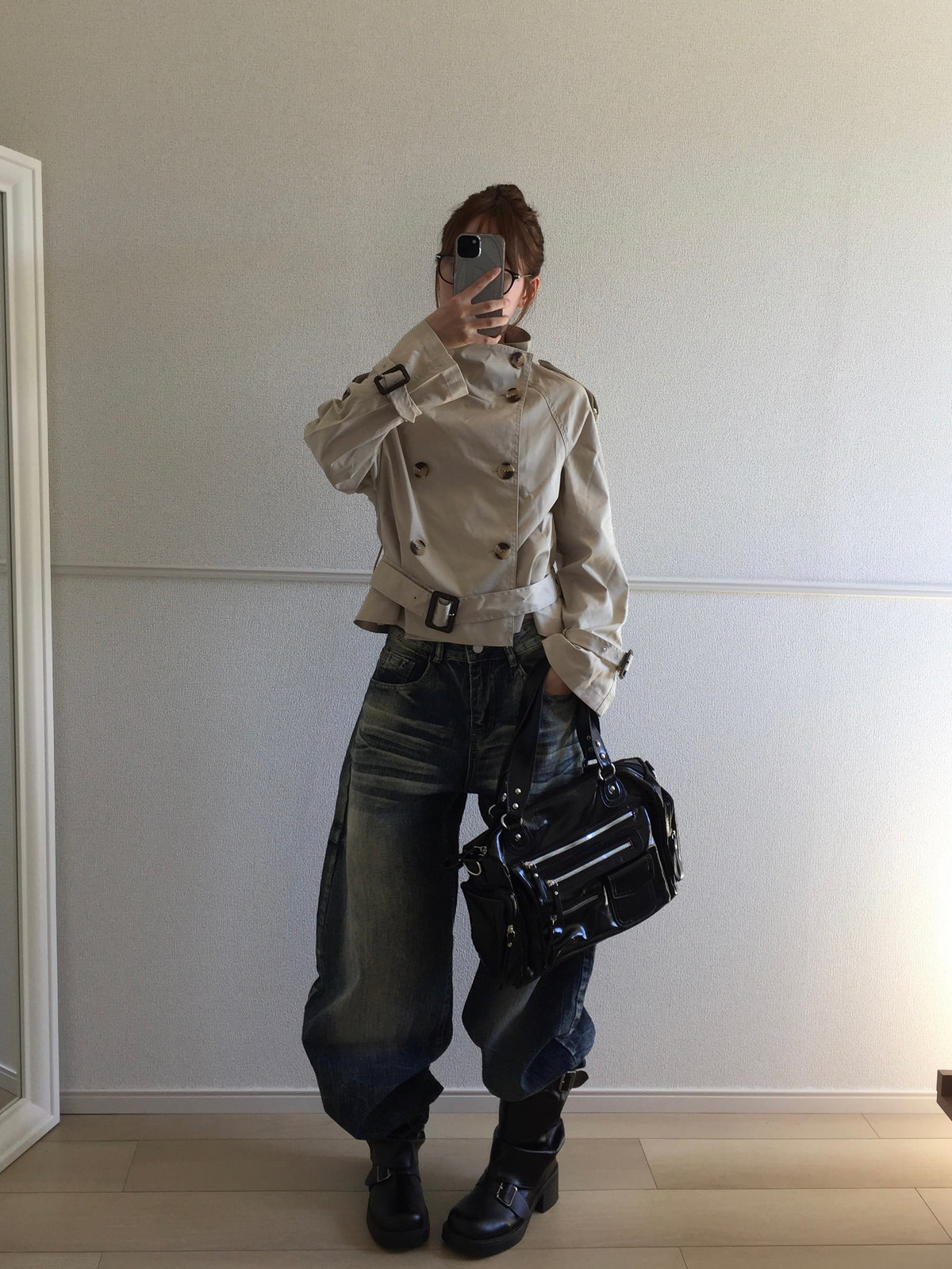 レトロウォッシュ加工デニムパンツ SO0021