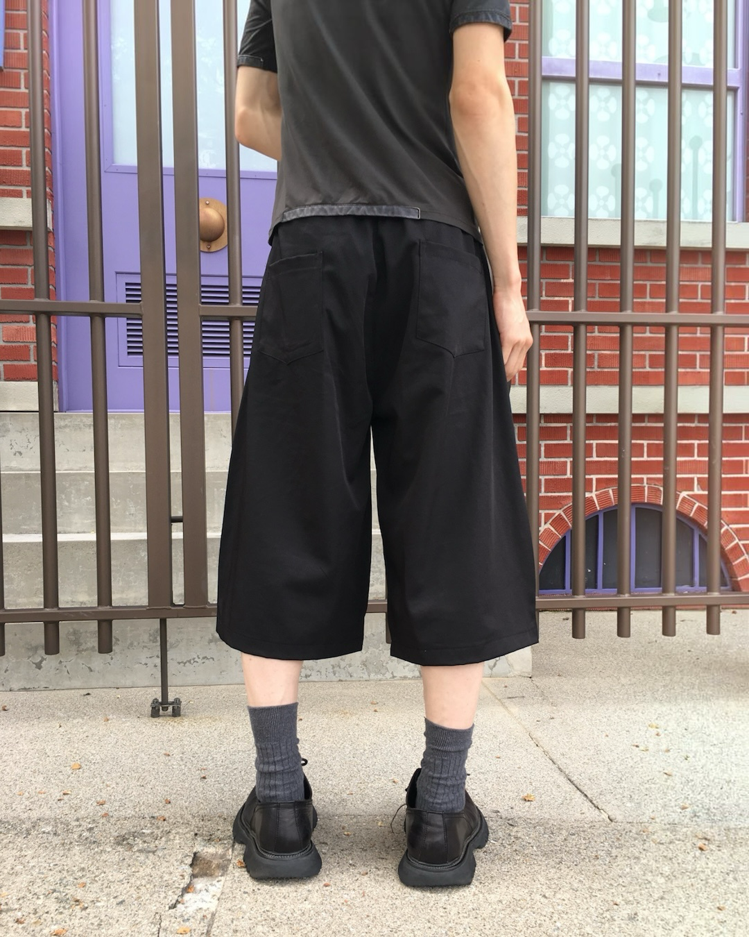 ハイウエストブレストワイドレッグクロップドパンツ CC0031