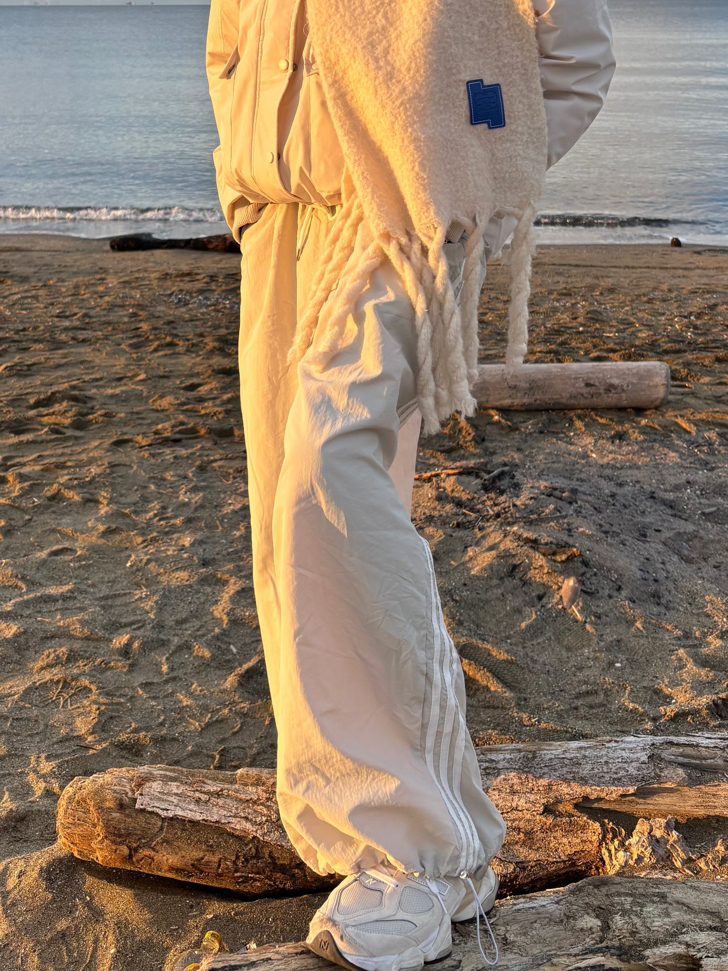 ストレートワイドレッグラインパンツ CM0107