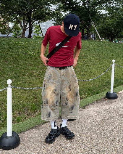 ウォッシュハーフパンツ YT0059