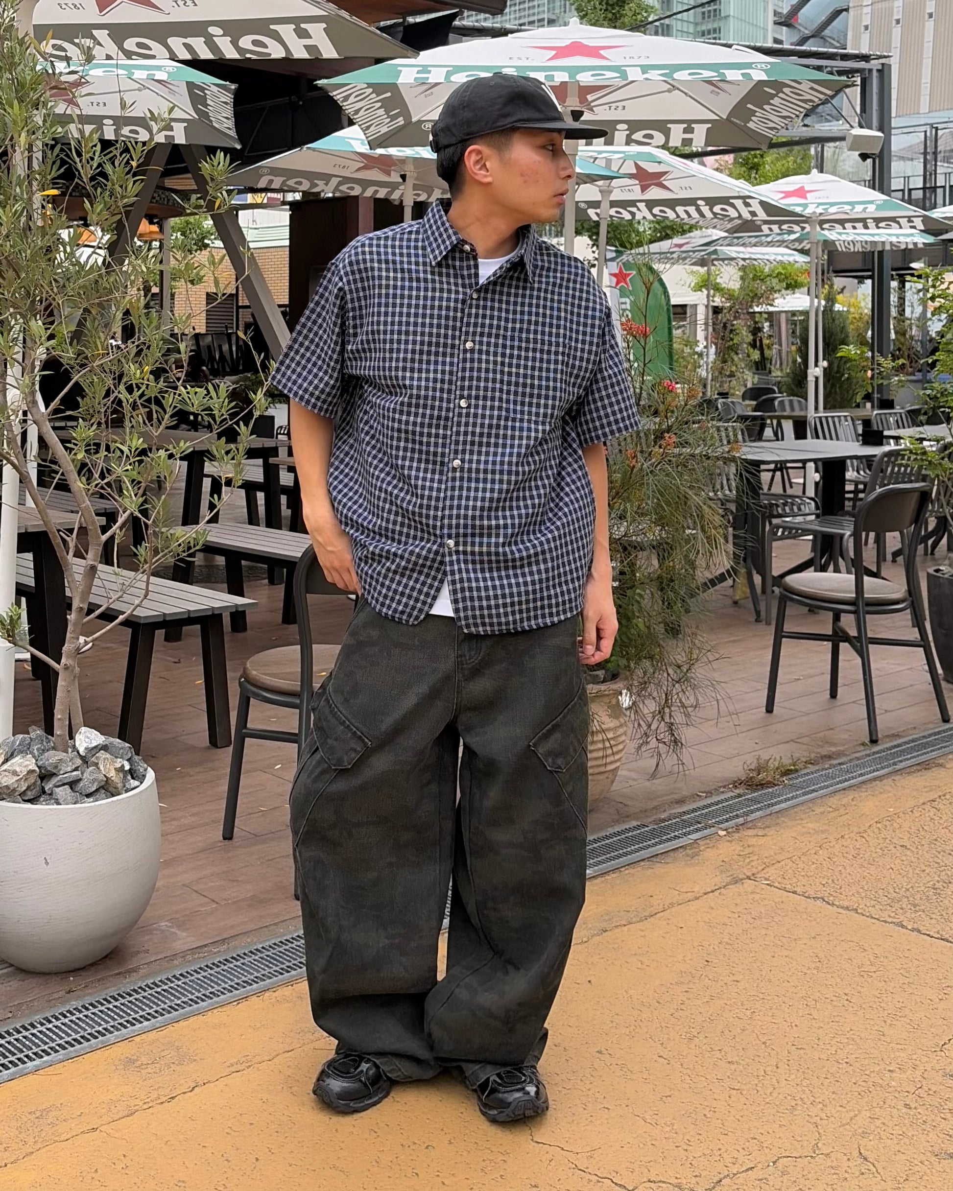 サマーチェックシャツ YT0022