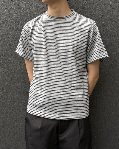 ストライプクロップドTシャツ YQ0062