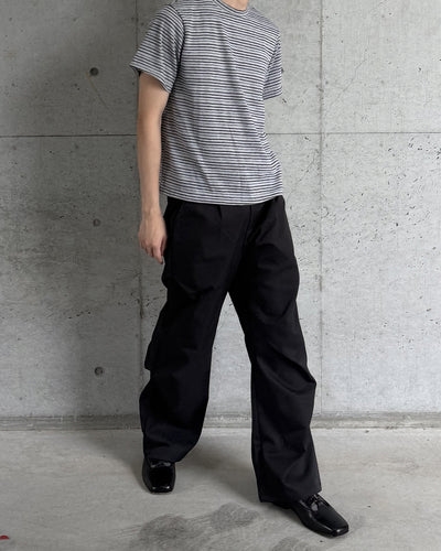 ストライプクロップドTシャツ YQ0062