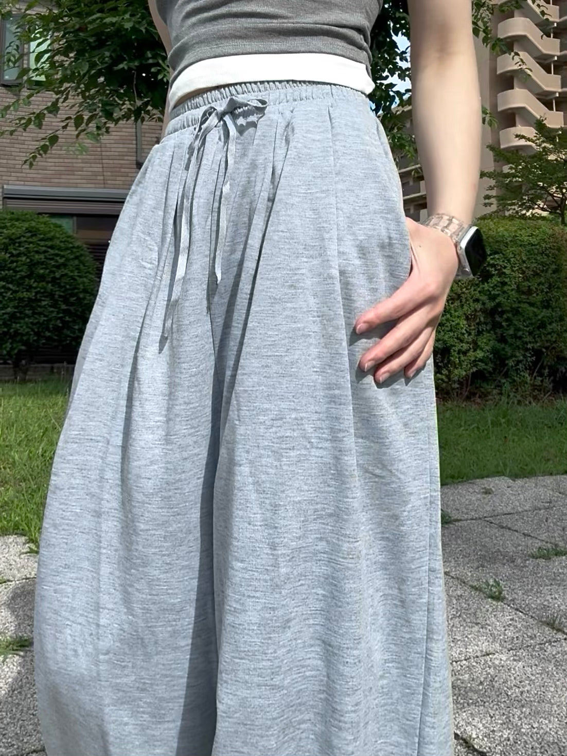 ルーズワイドスウェットパンツ FF0010