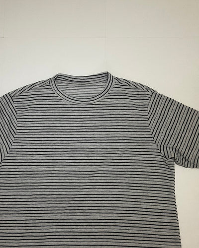 ストライプクロップドTシャツ YQ0062