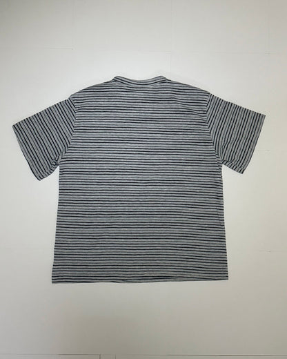 ストライプクロップドTシャツ YQ0062