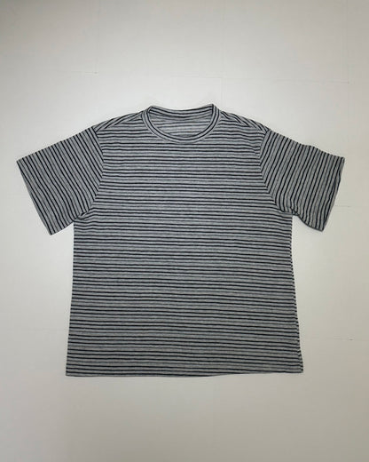 ストライプクロップドTシャツ YQ0062