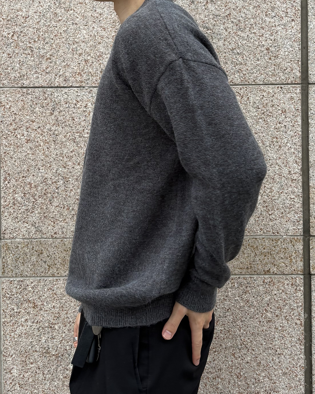 クルーネックニットプルオーバー IK0254