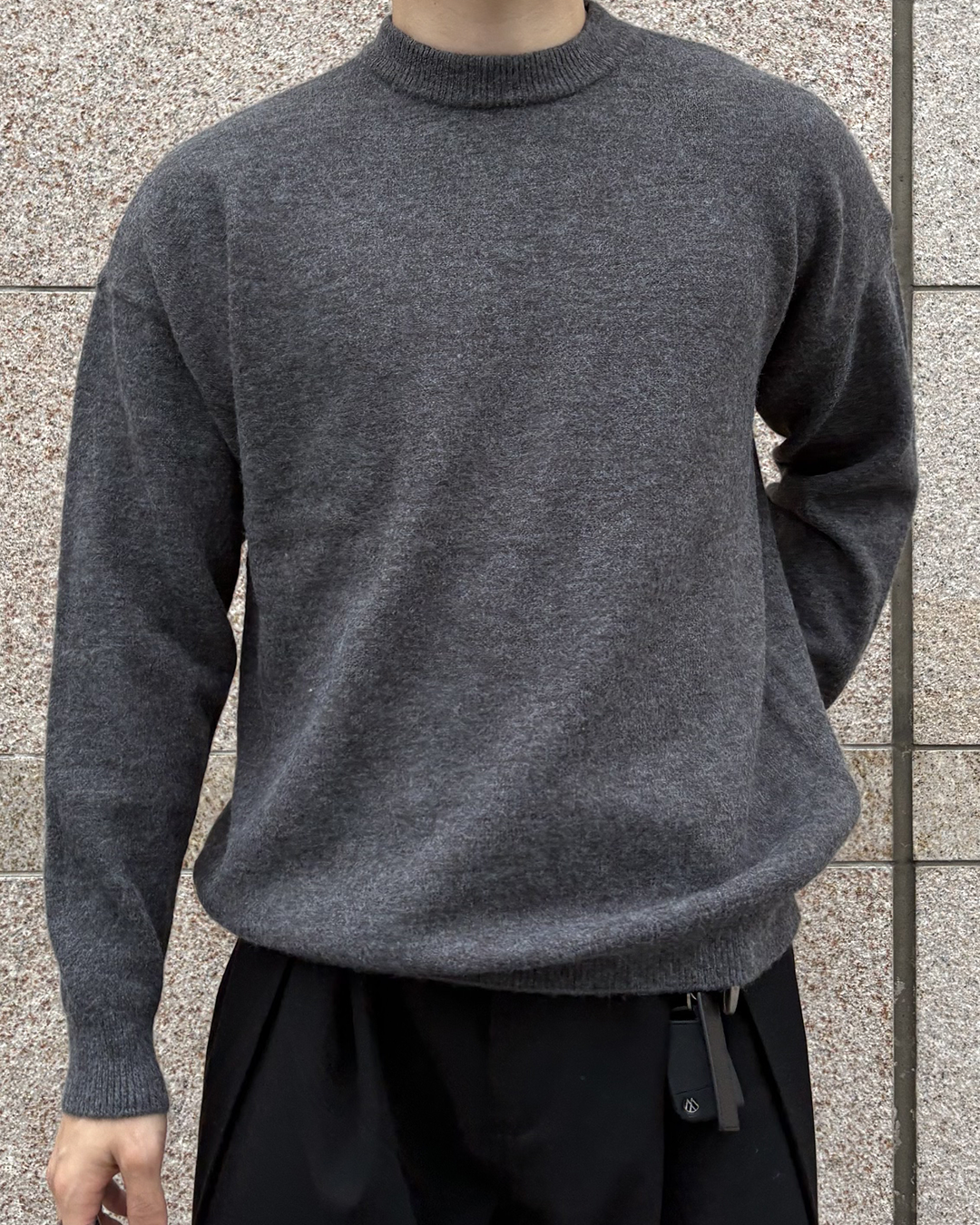 クルーネックニットプルオーバー IK0254