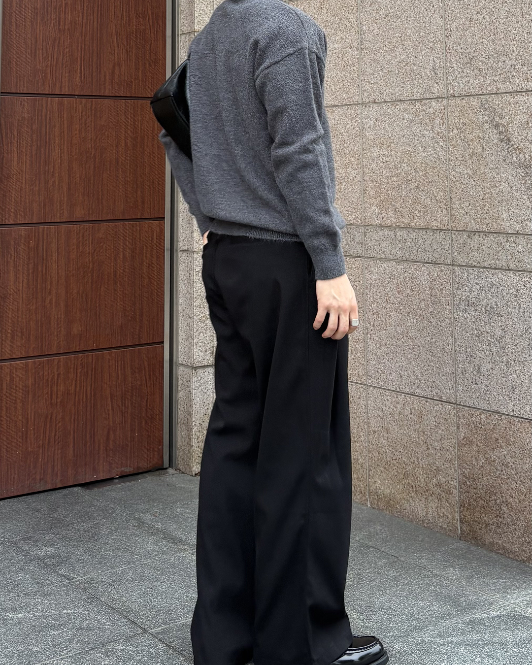 クルーネックニットプルオーバー IK0254