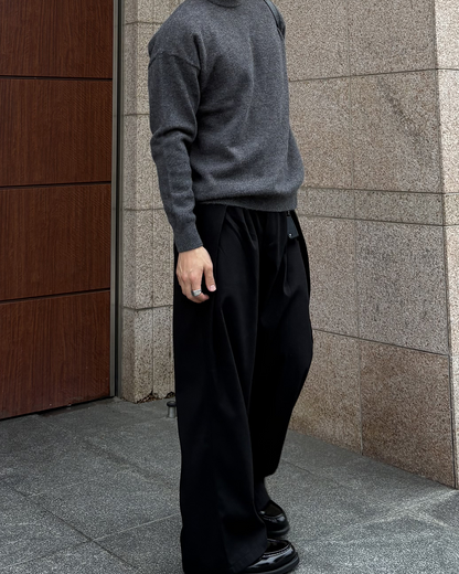 クルーネックニットプルオーバー IK0254