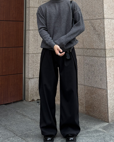 クルーネックニットプルオーバー IK0254