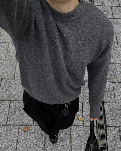 クルーネックニットプルオーバー IK0254