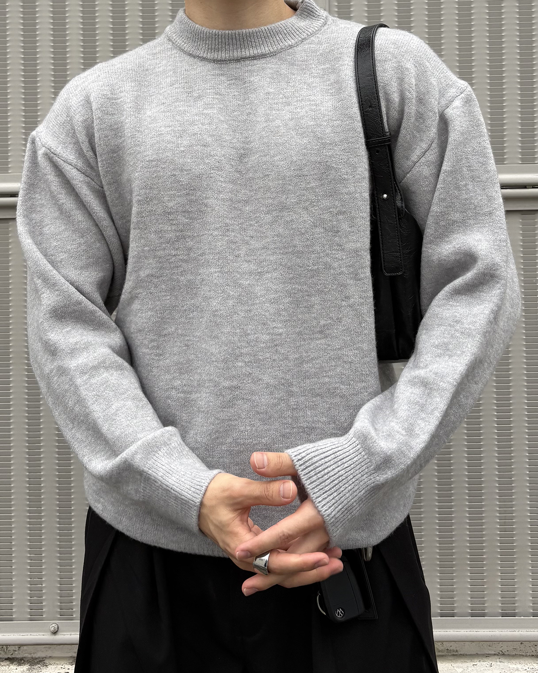 クルーネックニットプルオーバー IK0254