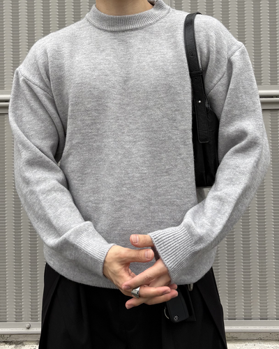 クルーネックニットプルオーバー IK0254