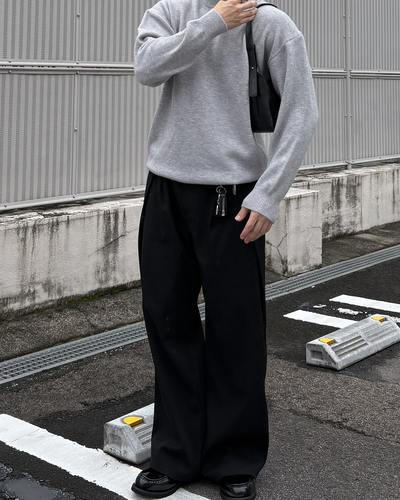 クルーネックニットプルオーバー IK0254
